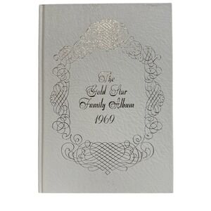 Vintage‎ The Gold Star Family Album 1969 Memory Keepsake Decoration